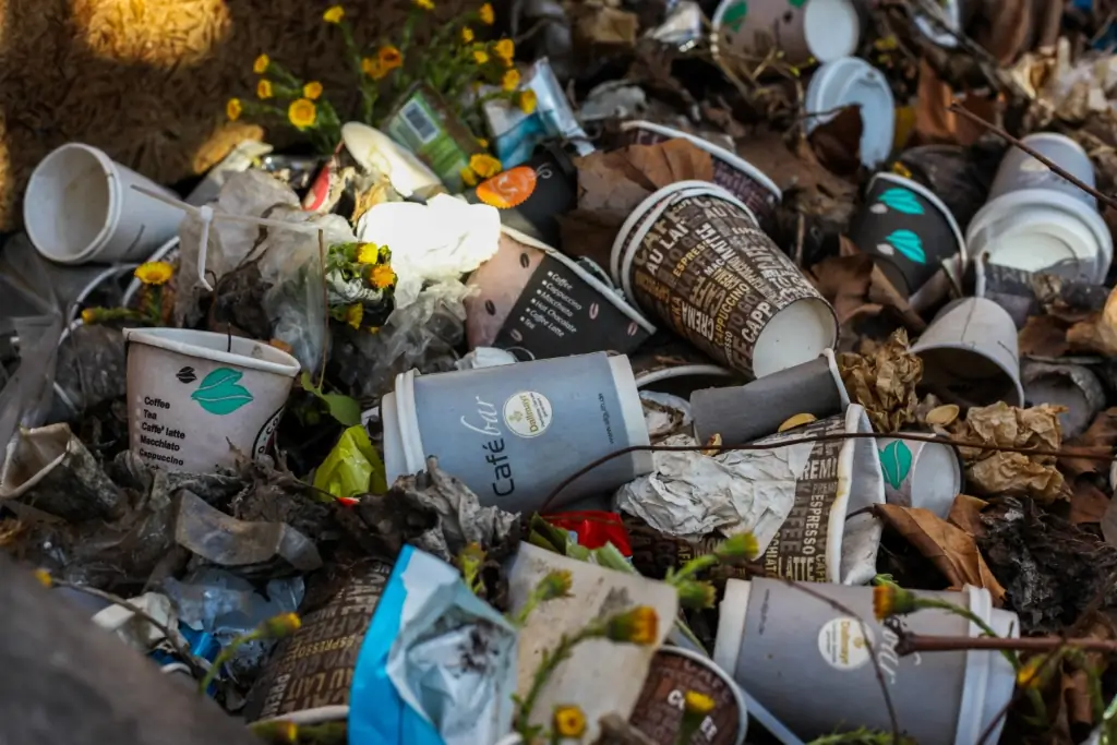 Arrêter la pollution plastique des déchets plastiques' Autocollant